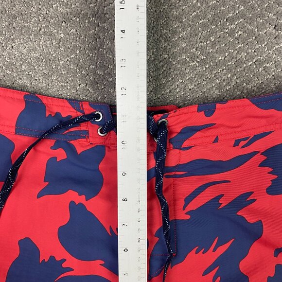 Patagonia Wavefarer Boardshorts Men's 40 Red Blue Floral Swim Trunks Shorts - Picture 10 of 13